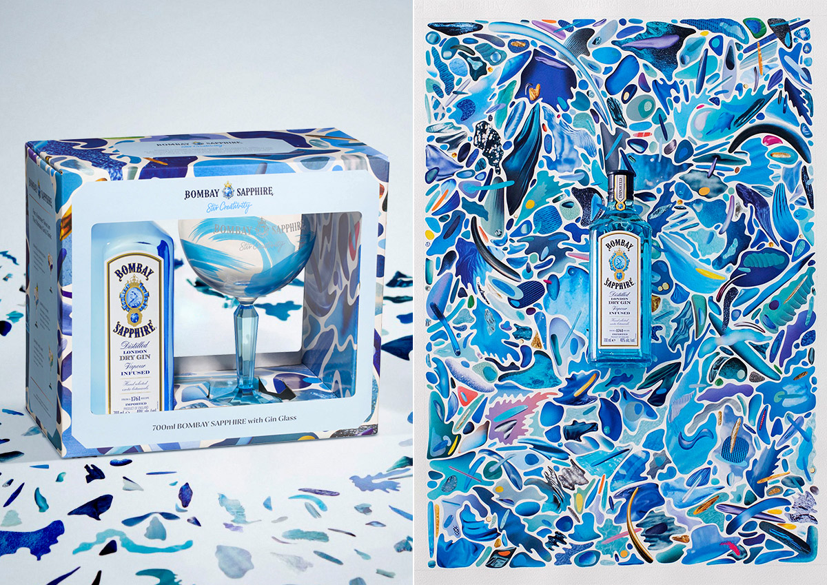 Bombay Sapphire Glassware Packaging