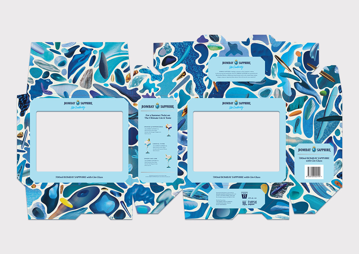 Bombay Sapphire Glassware Packaging